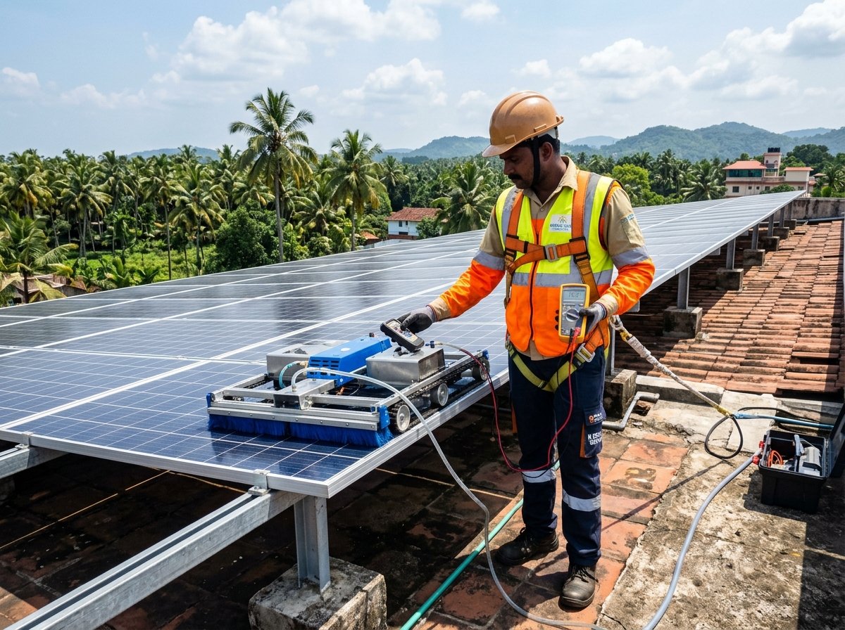 Mirano Technomatics Solar Engineers on Site